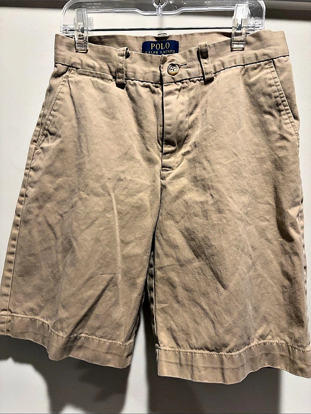 Polo Ralph Lauren Boys Classic Polo Chino Shorts Beige size 12